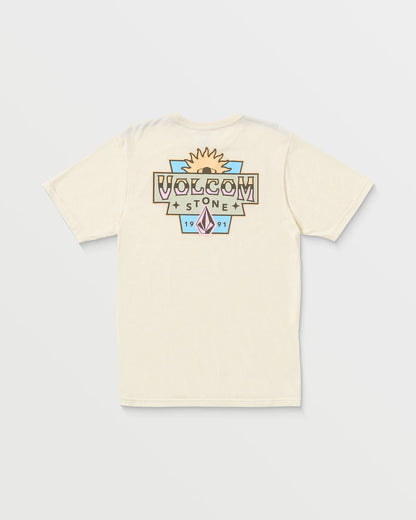 Men's Sure Thing Short Sleeve Tee Off White Heather - Volcom