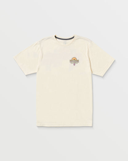Men's Sure Thing Short Sleeve Tee Off White Heather - Volcom