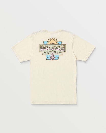 Men's Sure Thing Short Sleeve Tee Off White Heather - Volcom