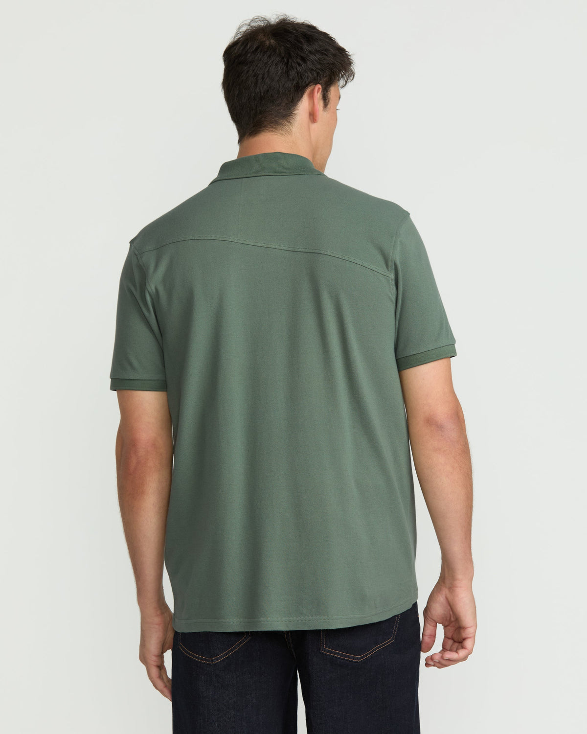 Men's Sitestone Polo Short Sleeve Tee Light Olive - Volcom