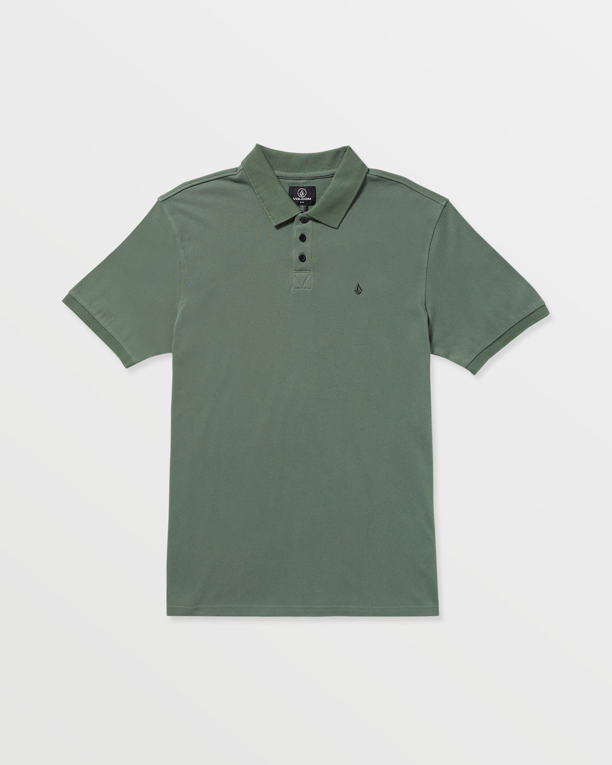 Men's Sitestone Polo Short Sleeve Tee Light Olive - Volcom
