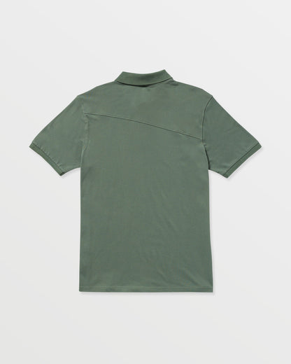 Men's Sitestone Polo Short Sleeve Tee Light Olive - Volcom