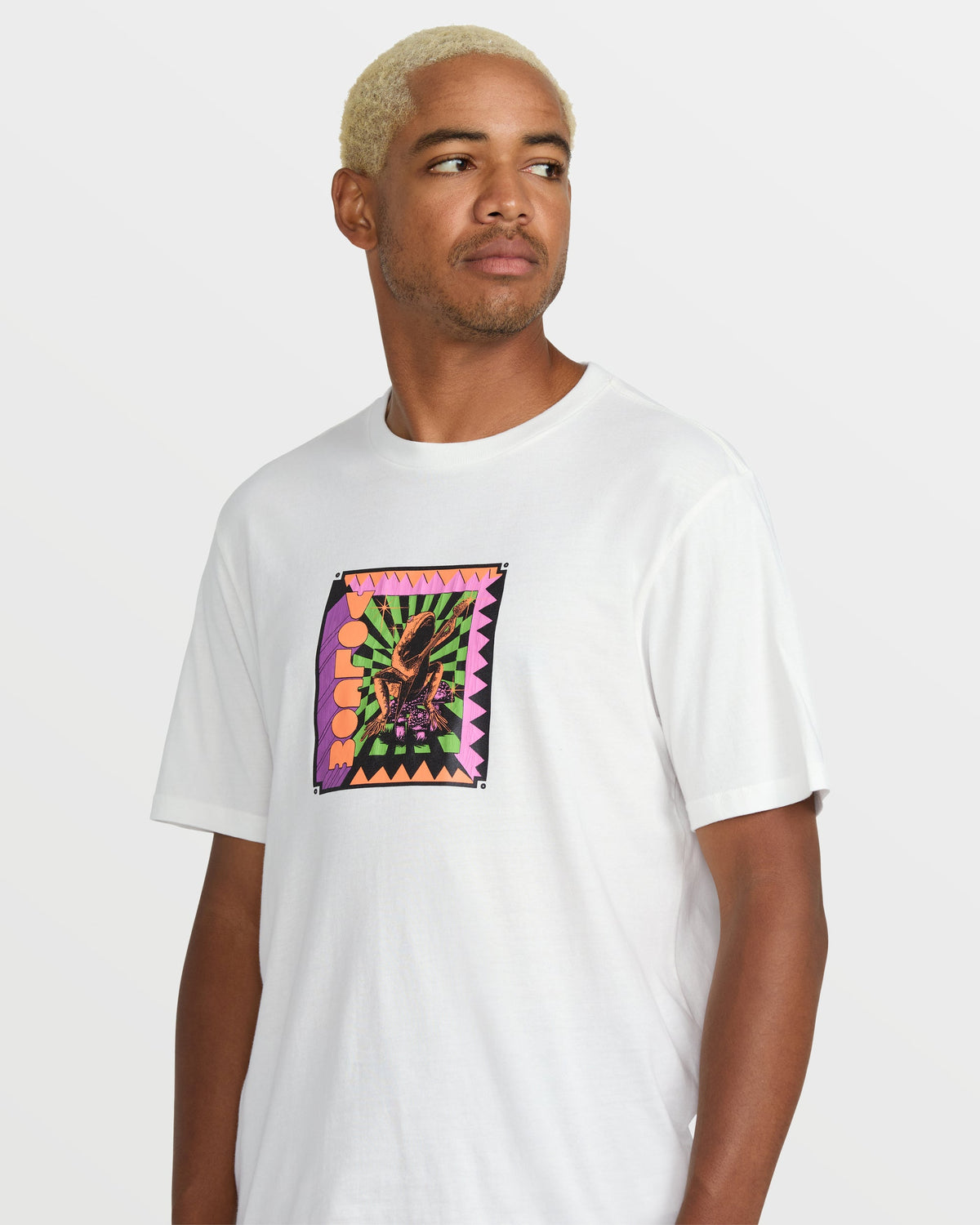 Men's Doom Frog Short Sleeve Tee Off White - Volcom