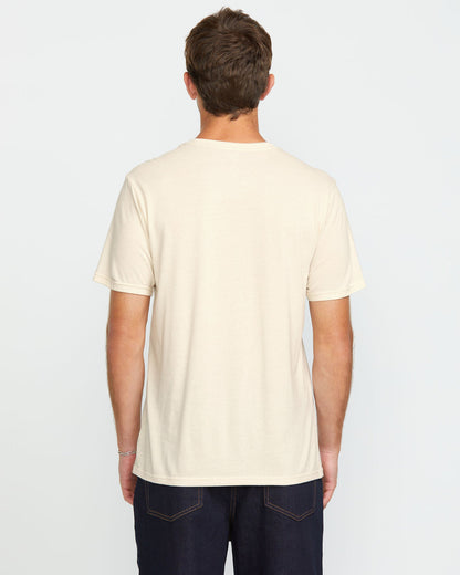 Men's Psychosis Short Sleeve Tee Off White Heather - Volcom