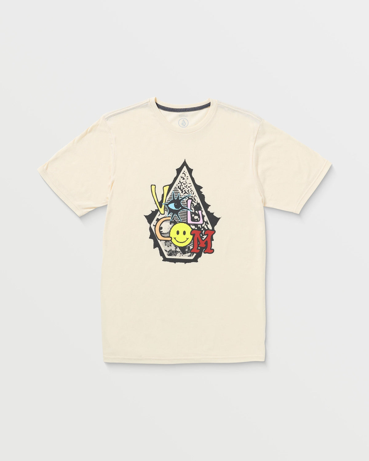 Men's Psychosis Short Sleeve Tee Off White Heather - Volcom