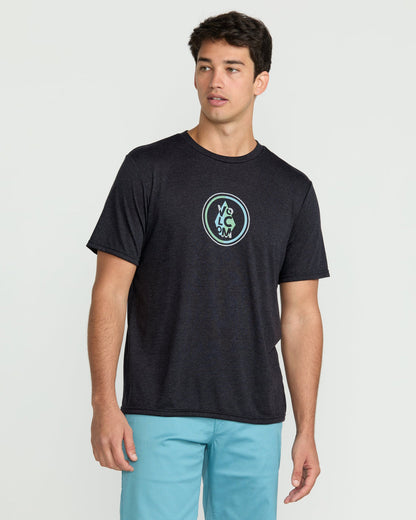 Men's Prisim Tech Short Sleeve Tee Charcoal Heather - Volcom