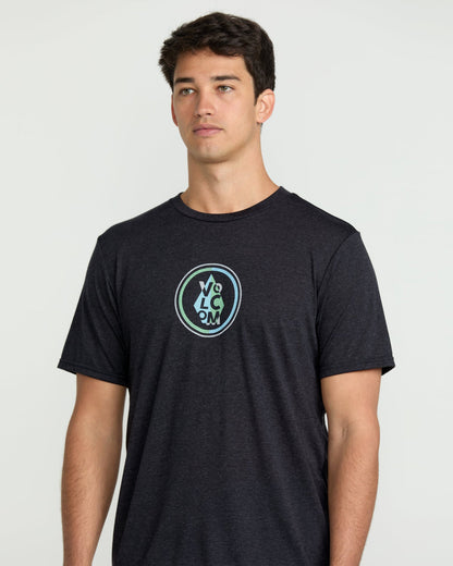 Men's Prisim Tech Short Sleeve Tee Charcoal Heather - Volcom