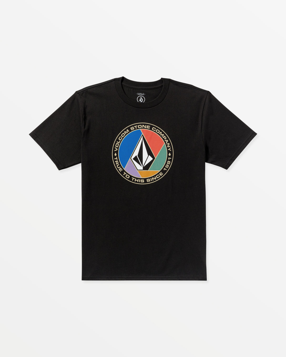 Men's Circle Stone Short Sleeve Tee Black - Volcom