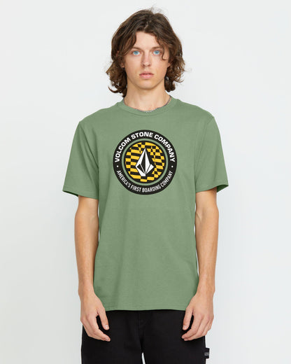 Men's Stoney Circle Short Sleeve Tee Light Olive - Volcom