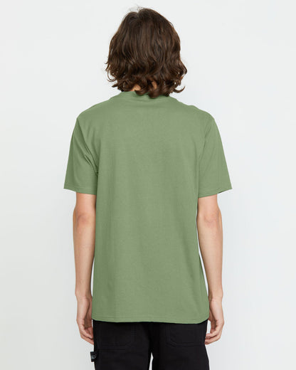 Men's Stoney Circle Short Sleeve Tee Light Olive - Volcom
