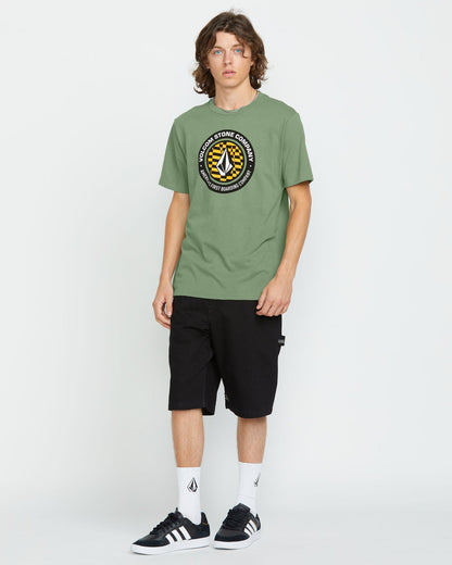 Men's Stoney Circle Short Sleeve Tee Light Olive - Volcom
