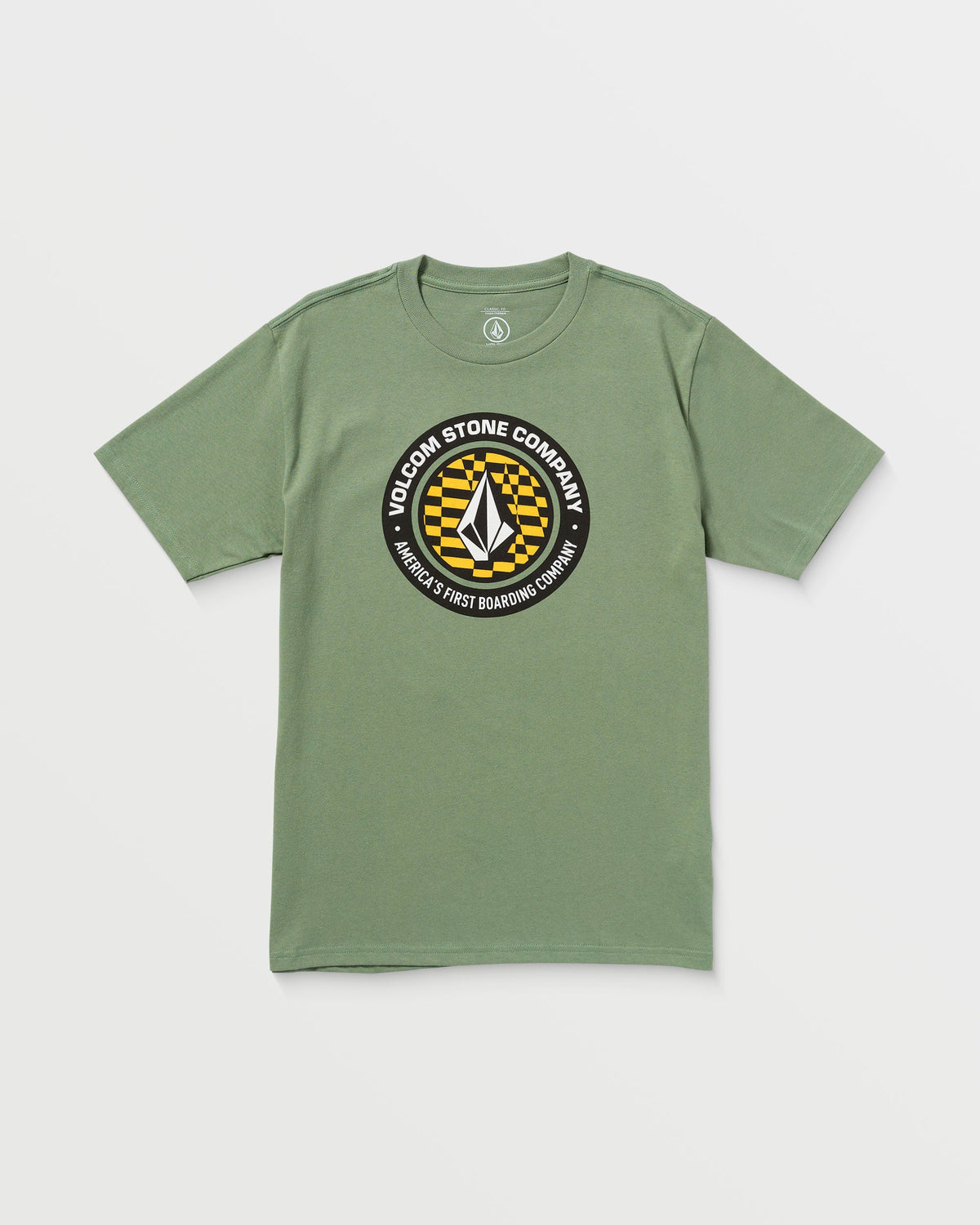 Men's Stoney Circle Short Sleeve Tee Light Olive - Volcom