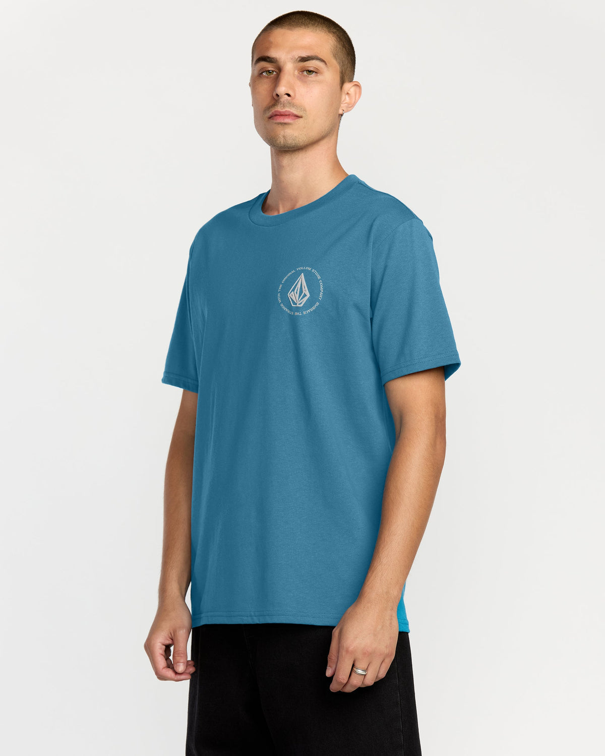 Men's Almeida Short Sleeve Tee Coronet Blue - Volcom