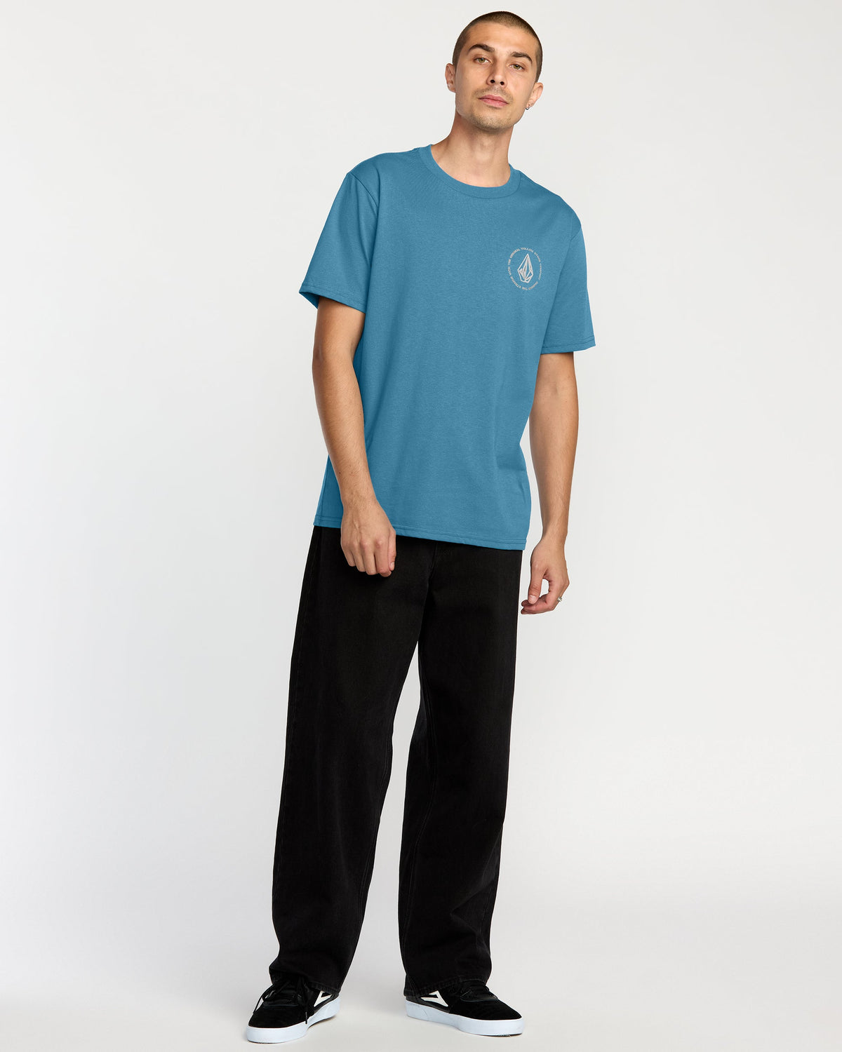 Men's Almeida Short Sleeve Tee Coronet Blue - Volcom