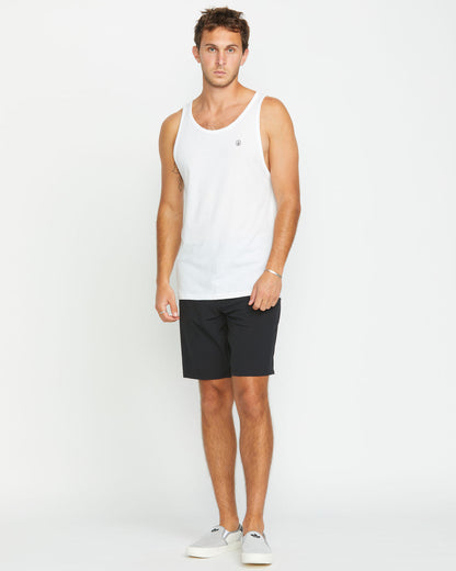 Men's Solid Heather Tank White - Volcom
