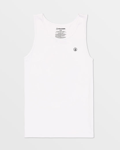 Men's Solid Heather Tank White - Volcom
