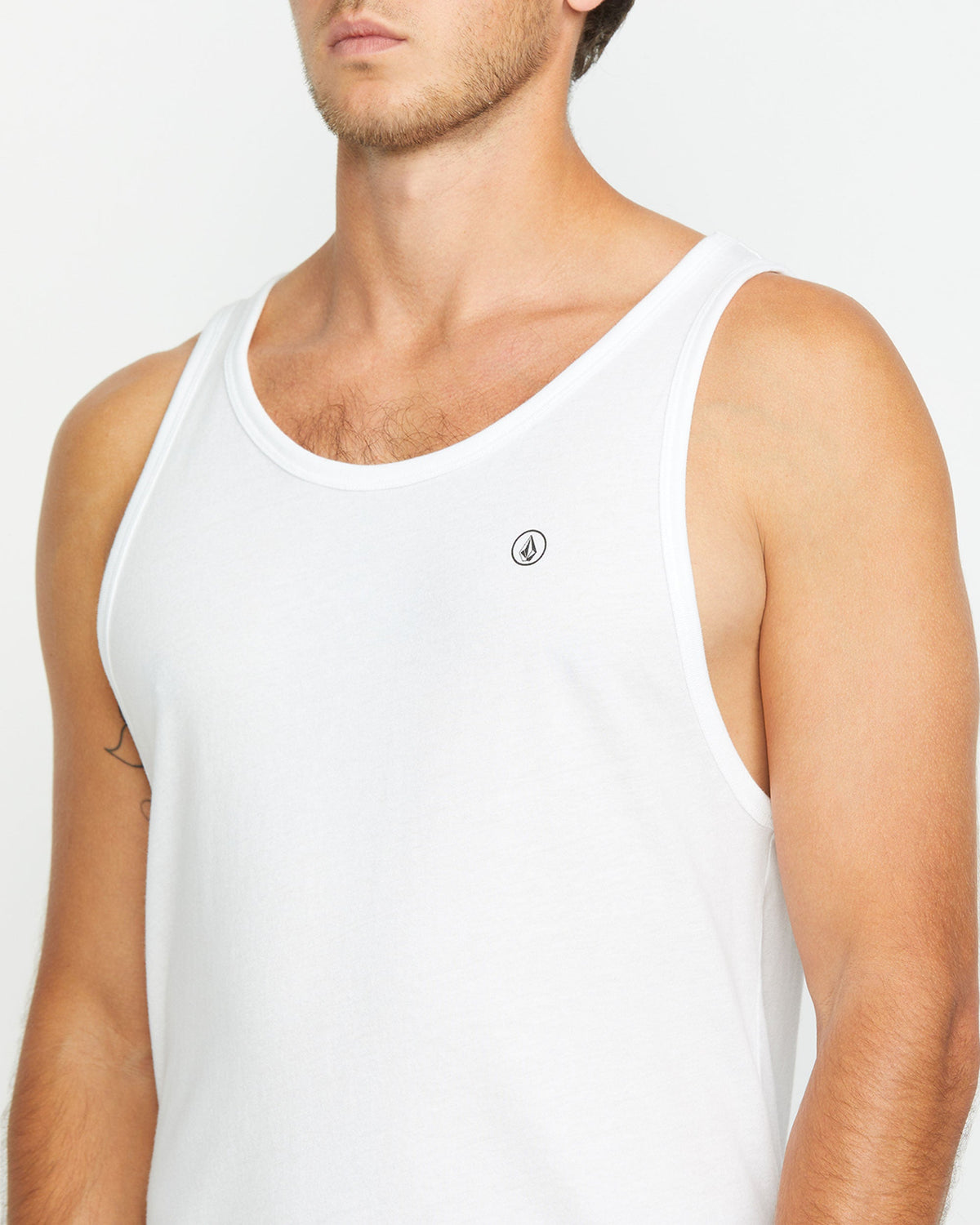 Men's Solid Heather Tank White - Volcom