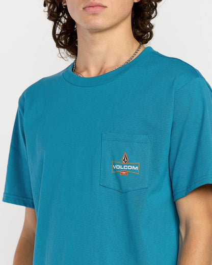 Men's Lugnut Pocket Short Sleeve Tee Coronet Blue - Volcom