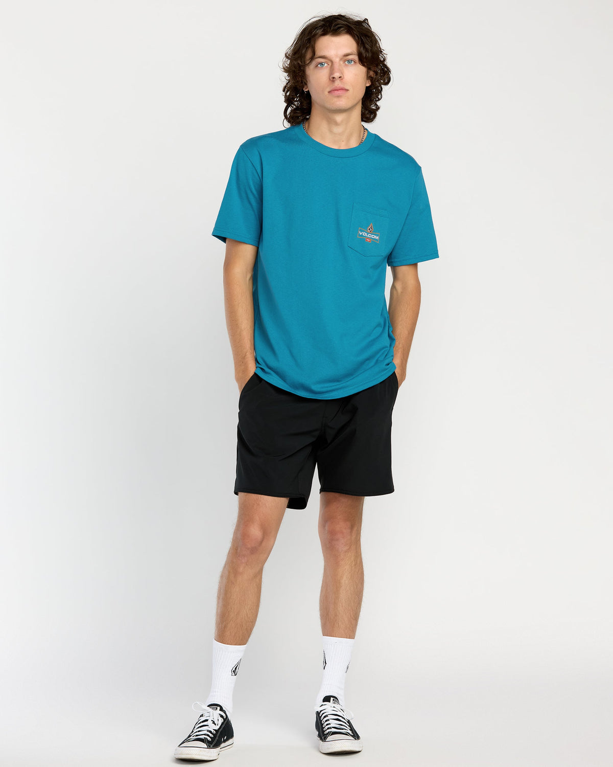 Men's Lugnut Pocket Short Sleeve Tee Coronet Blue - Volcom