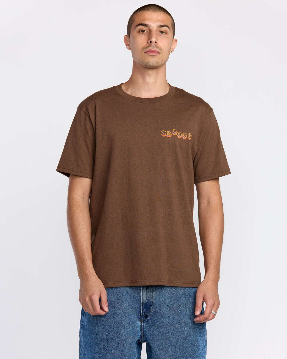 Men's Veevo Short Sleeve Tee Brownstone - Volcom