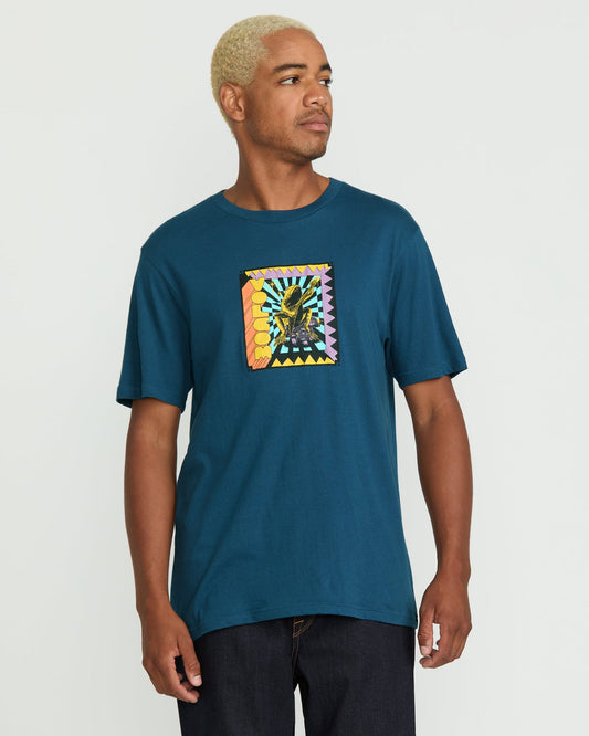 Men's Doom Frog Short Sleeve Tee Deep Blue - Volcom
