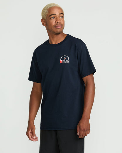 Men's Lattitude Short Sleeve Tee Navy - Volcom