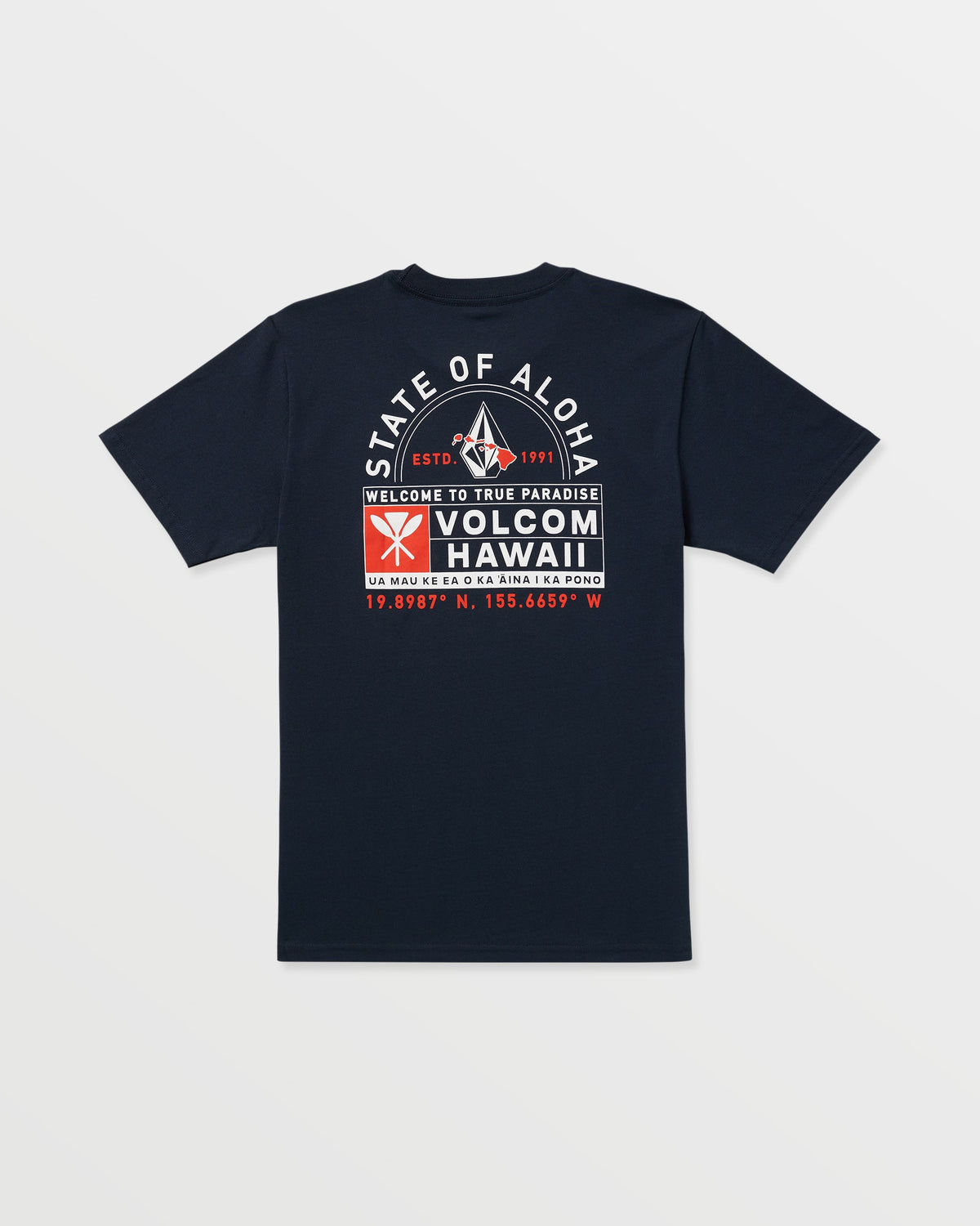 Men's Lattitude Short Sleeve Tee Navy - Volcom