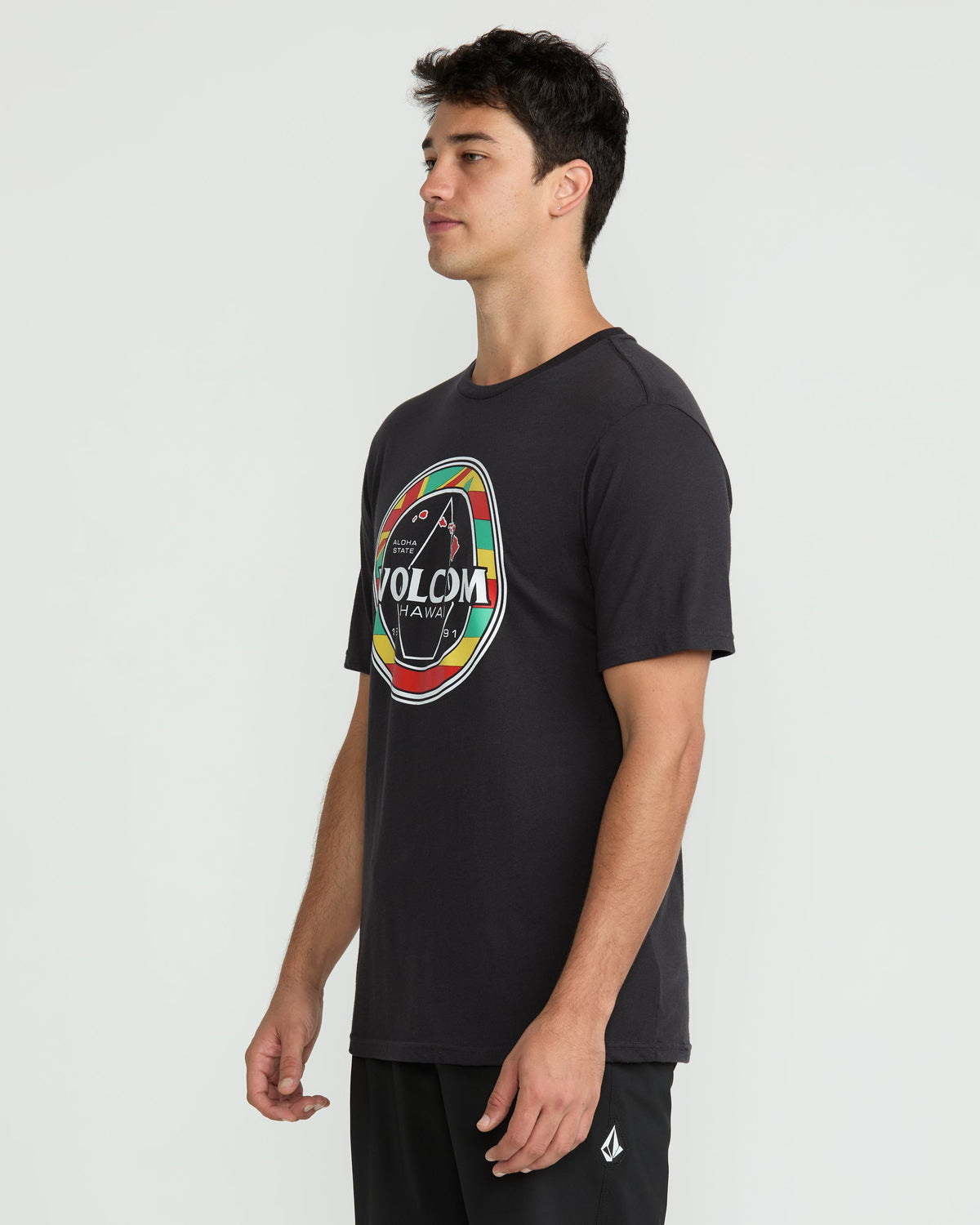 Men's Pau Hana Short Sleeve Tee Washed Black Heather - Volcom