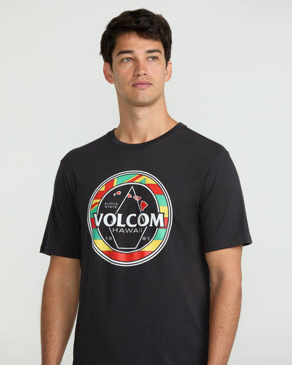 Men's Pau Hana Short Sleeve Tee Washed Black Heather - Volcom