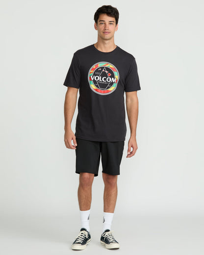 Men's Pau Hana Short Sleeve Tee Washed Black Heather - Volcom
