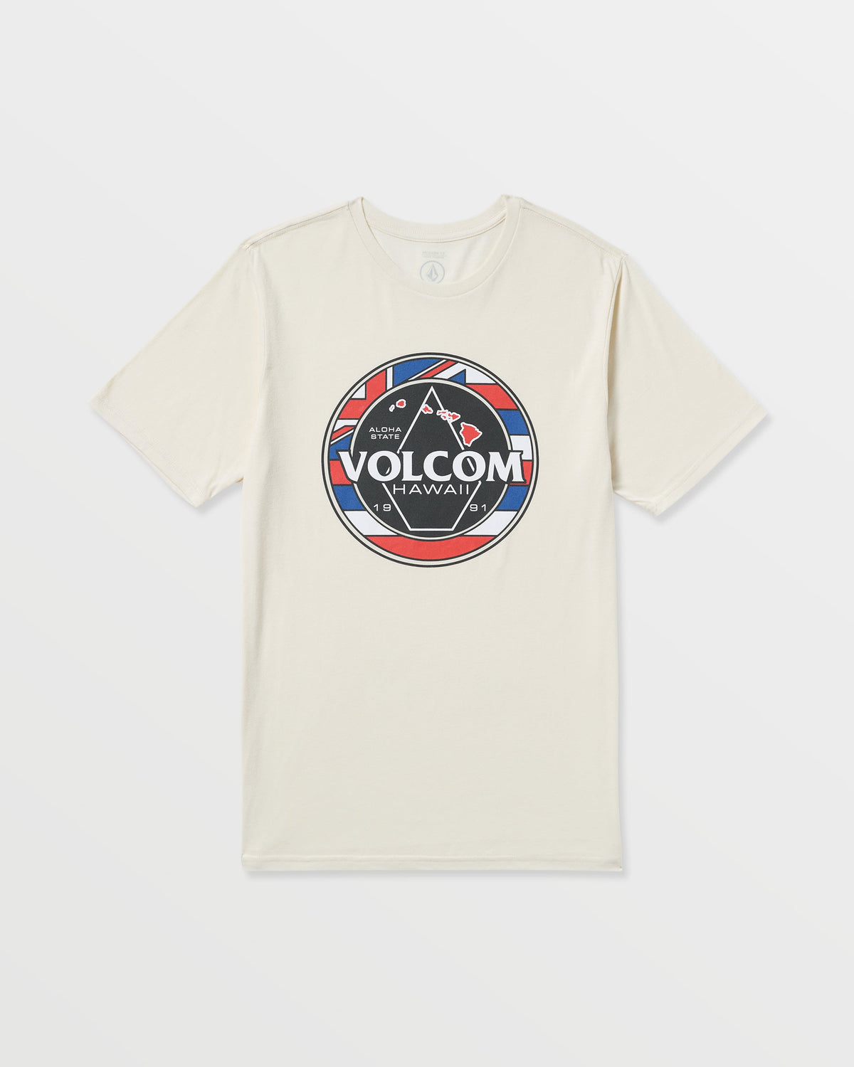 Men's Pau Hana Short Sleeve Tee Off White Heather - Volcom