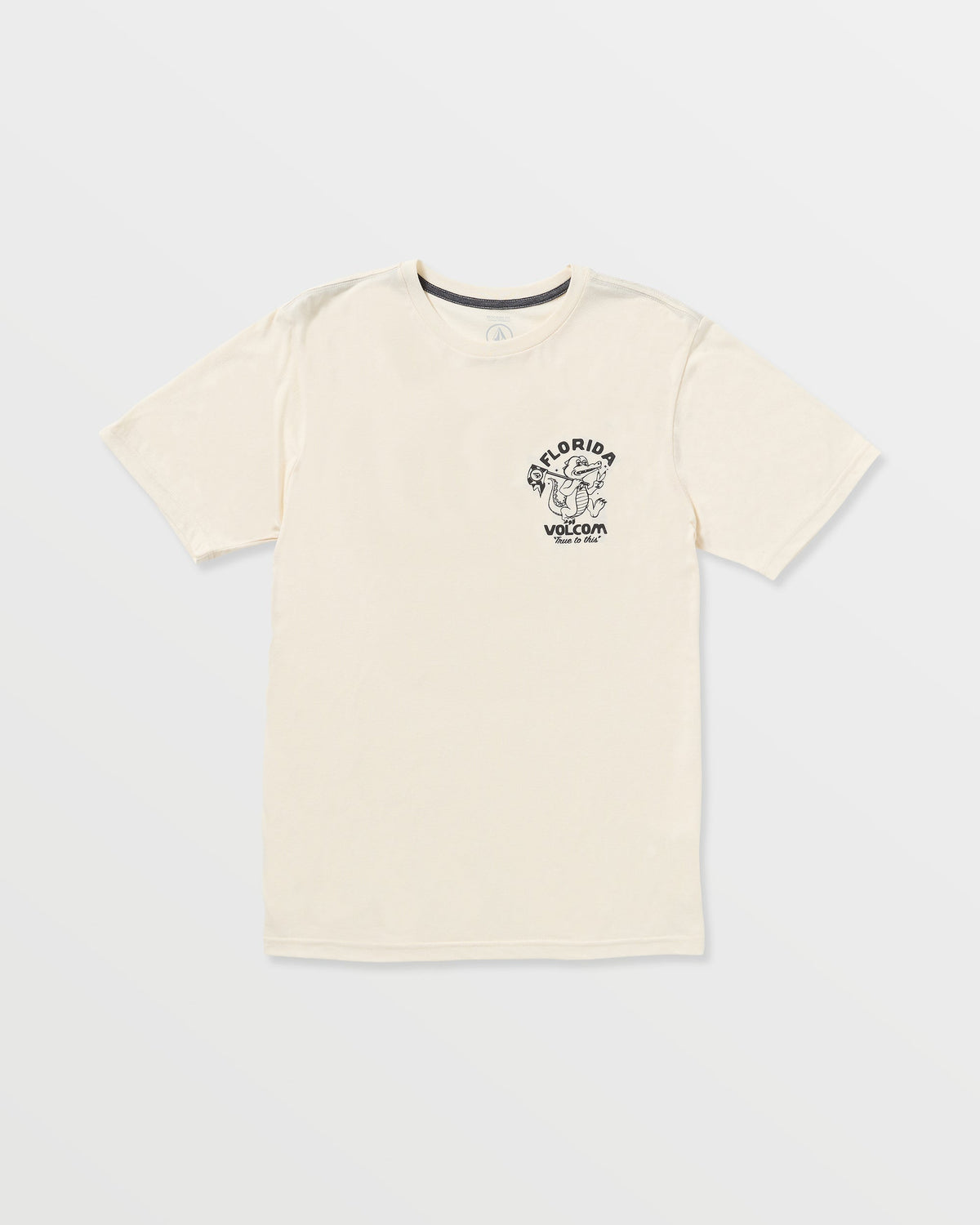 Men's Gatornation Short Sleeve Tee Off White Heather - Volcom