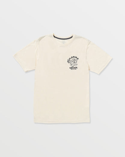 Men's Gatornation Short Sleeve Tee Off White Heather - Volcom
