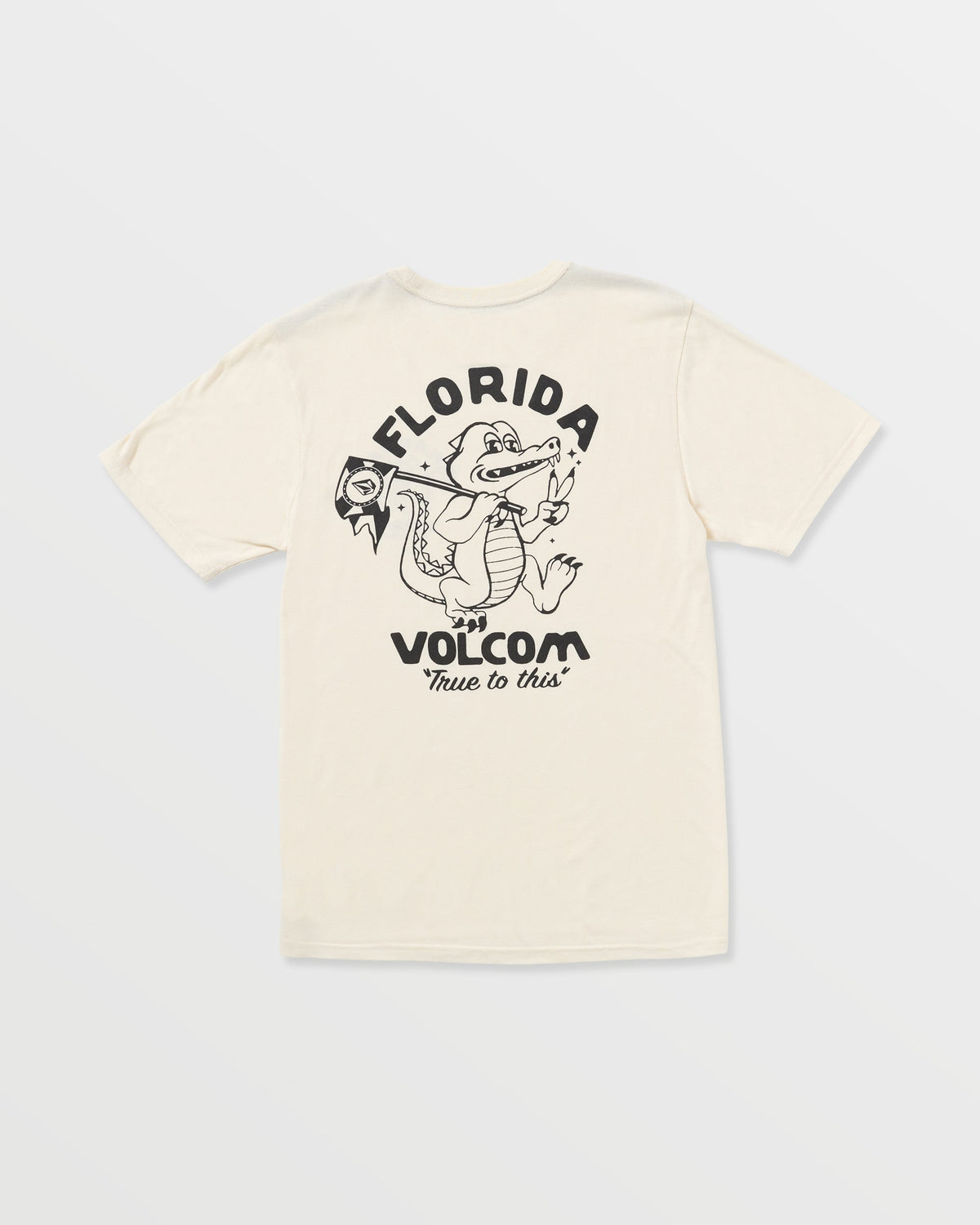 Men's Gatornation Short Sleeve Tee Off White Heather - Volcom
