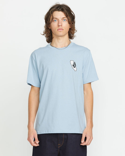 Men's California Dreaming Short Sleeve Tee Carolina Blue - Volcom