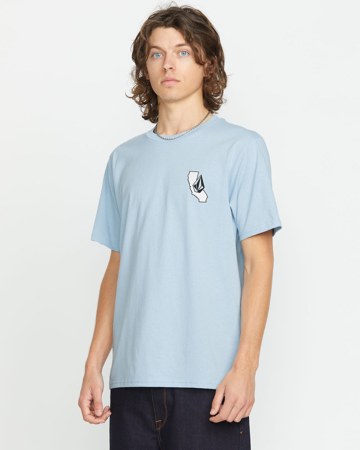 Men's California Dreaming Short Sleeve Tee Carolina Blue - Volcom
