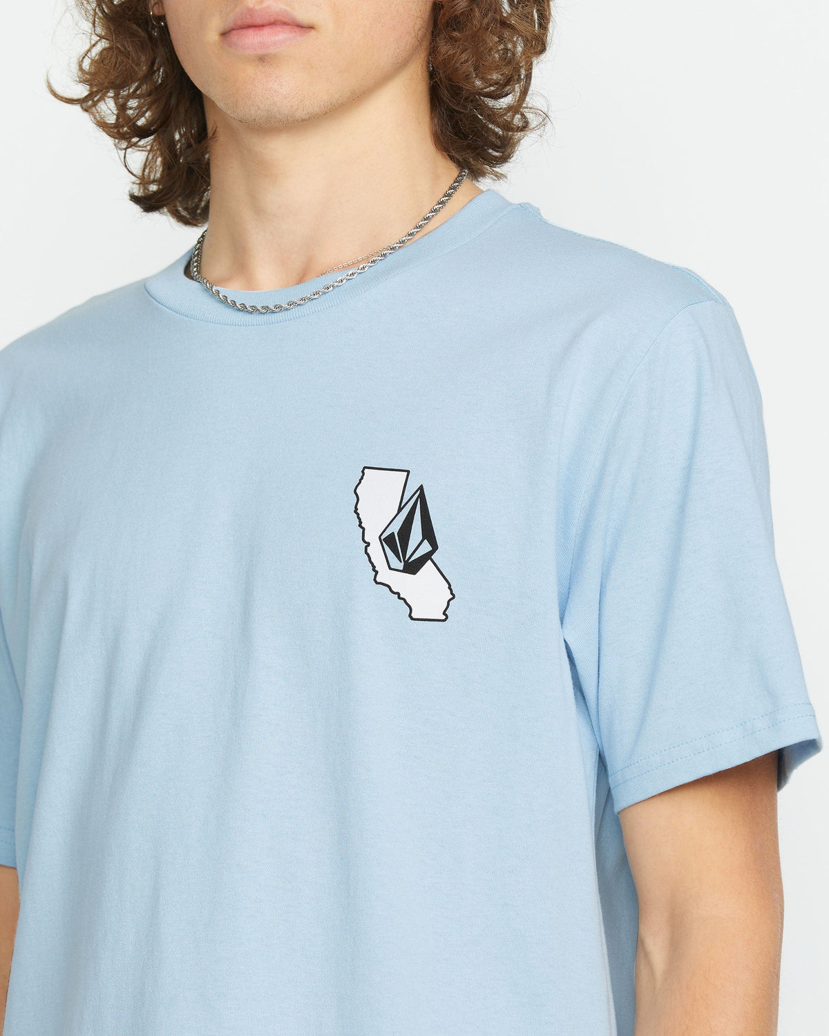 Men's California Dreaming Short Sleeve Tee Carolina Blue - Volcom