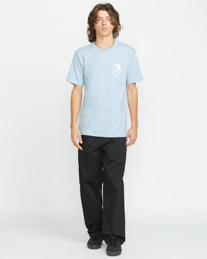 Men's Reelin Short Sleeve Tee Carolina Blue - Volcom