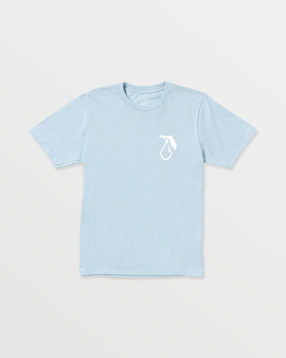 Men's Reelin Short Sleeve Tee Carolina Blue - Volcom
