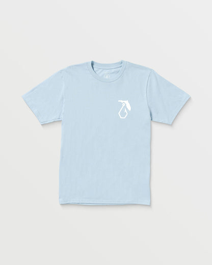 Men's Reelin Short Sleeve Tee Carolina Blue - Volcom