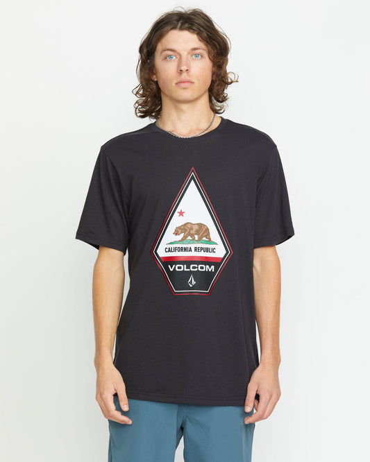 Men's Californeye Tee Washed Black Heather - Volcom