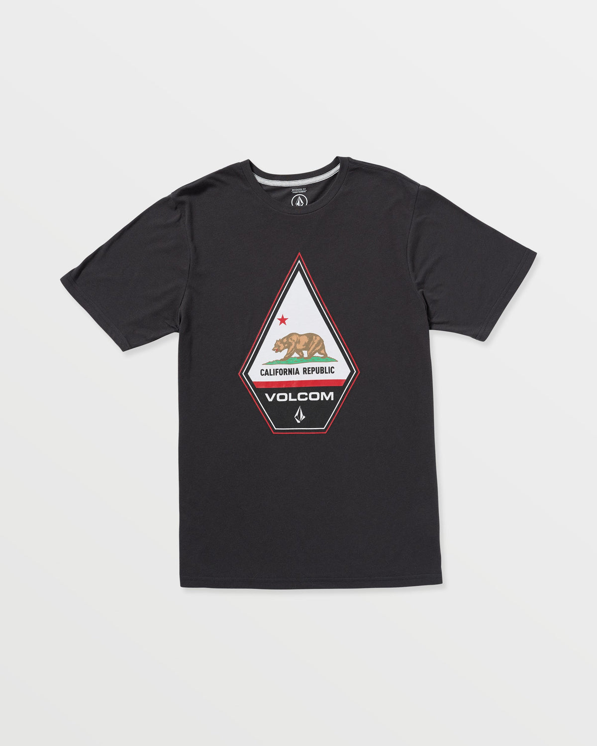 Men's Californeye Tee Washed Black Heather - Volcom