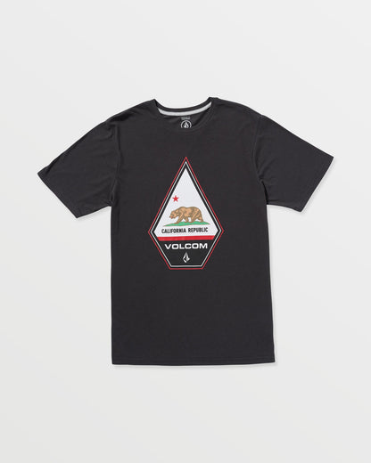 Men's Californeye Tee Washed Black Heather - Volcom