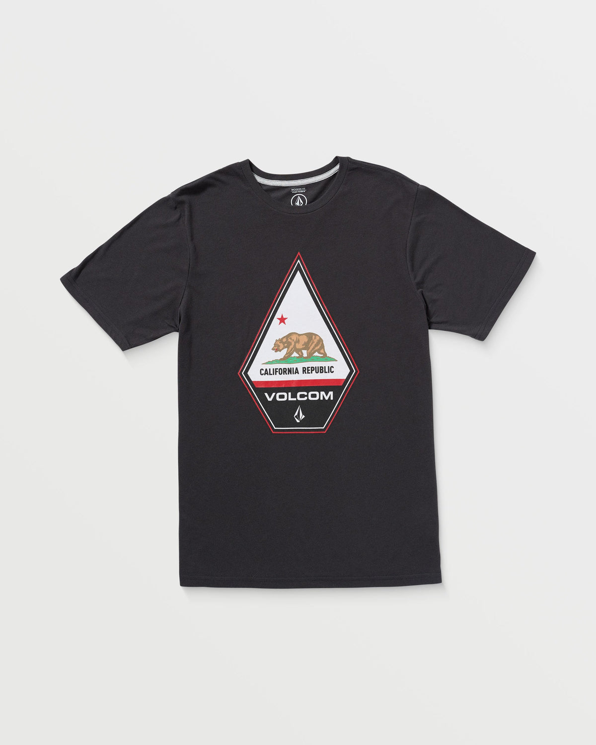 Men's Californeye Tee Washed Black Heather - Volcom
