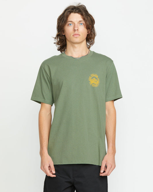 Men's Keep Rockies Stoned Short Sleeve Tee Light Olive - Volcom