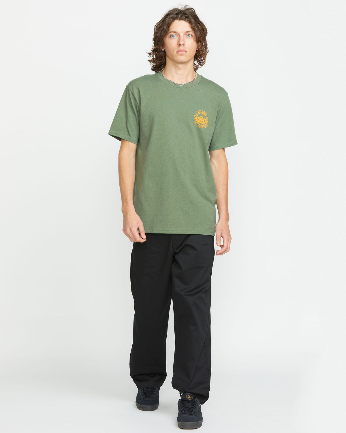 Men's Keep Rockies Stoned Short Sleeve Tee Light Olive - Volcom