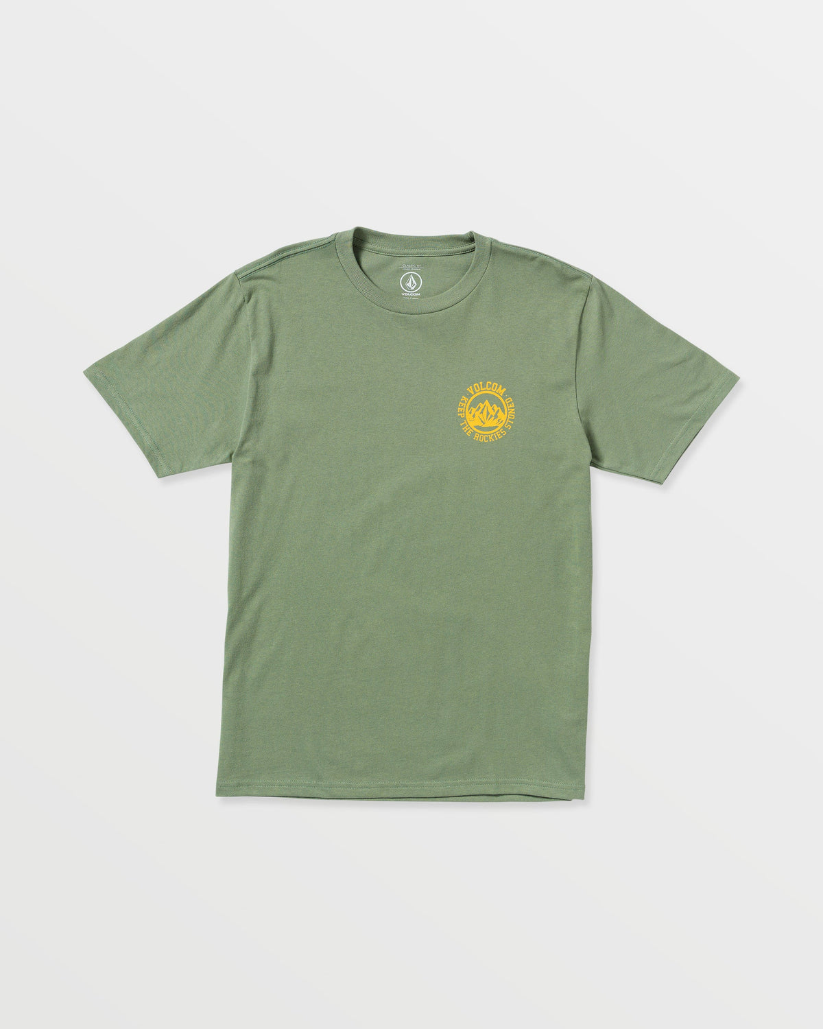 Men's Keep Rockies Stoned Short Sleeve Tee Light Olive - Volcom