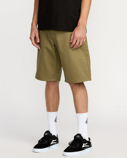 Men's Frickin Chino Shorts Dark Khaki - Volcom