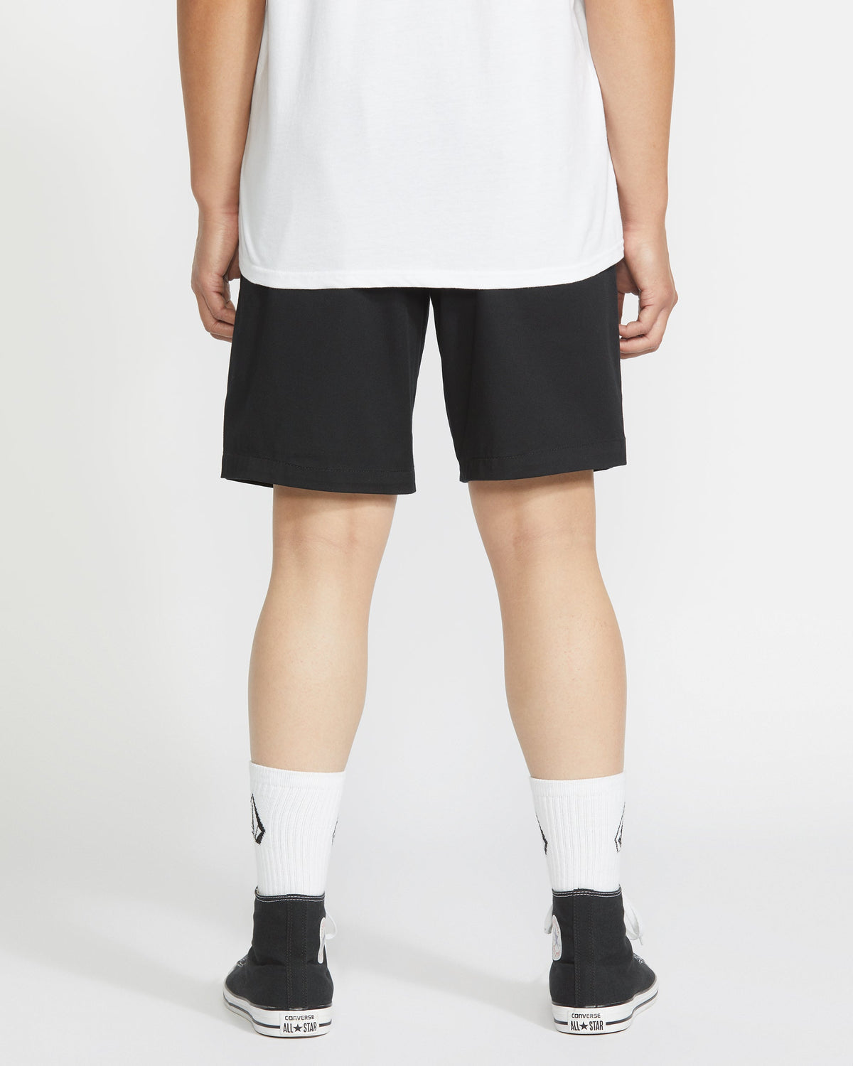 Men's Frickin Elastic Waist Shorts 19 Black - Volcom