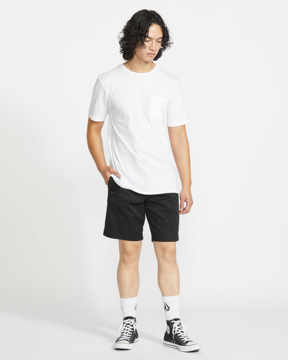 Men's Frickin Elastic Waist Shorts 19 Black - Volcom